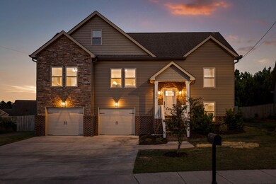 Twilight Front of Home