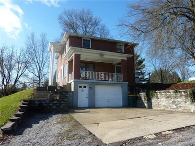 The large covered porch is great for relaxing on. 