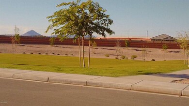 Green area next to playground
