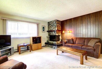 . . . with wood-burning fireplace