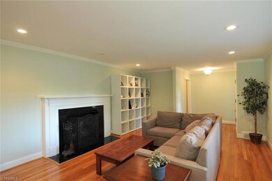 Fireplace in living room