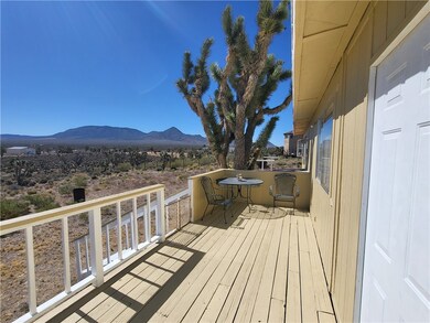 Deck with a mountain view