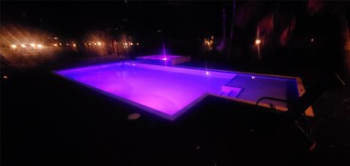 Night shots of pool