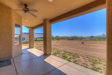 Back patio with huge possibilities