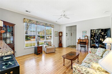 View of the living area from the kitchen passage w