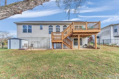 Large private backyard