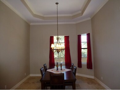 Dining area tray ceiling