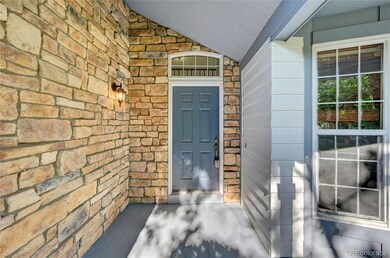 A stone lain entryway greets your guests as they a