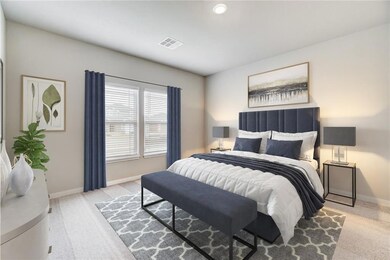 Spacious master suite. *Virtually staged model hom
