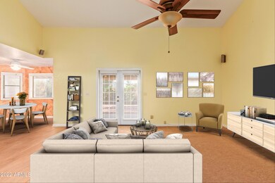 family room-dining room
