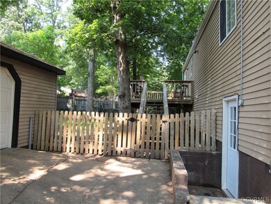 Fenced back yard
