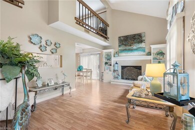 View of the living room from the front entrance