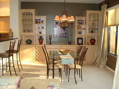 Dining Room with Built In Cabinets