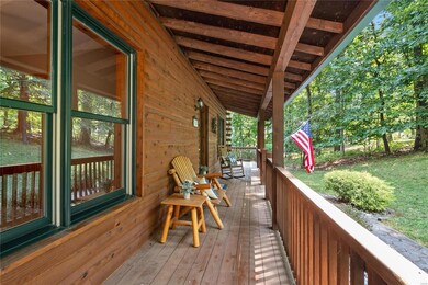 Covered deck at entry
