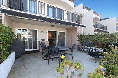 The spacious patio is wonderful for watching boats