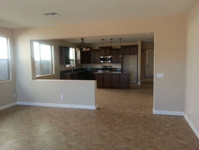 Looking into kitchen