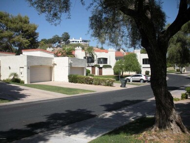 Rancho Dr with Wrigley Mansion on Hill