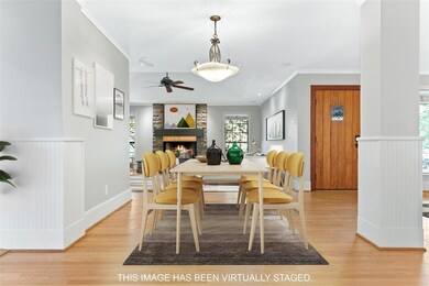 Open concept dining room.
