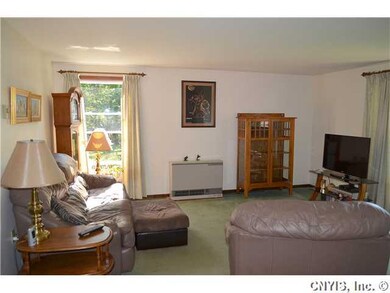 Living Room Living room open to the kitchen and di