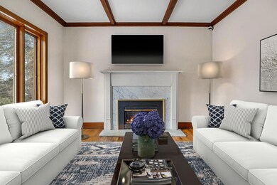 Living room is virtually staged