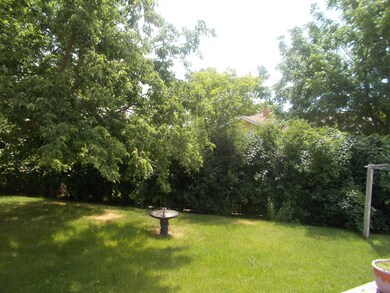 Off of deck view of yard