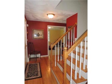Entry. Beautiful hardwood floors