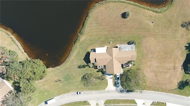Birds eye view of property with a rural view