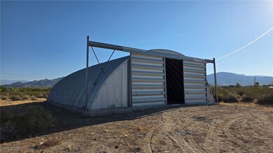 View of outdoor structure featuring a mountain vie