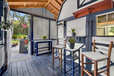 View of wooden terrace