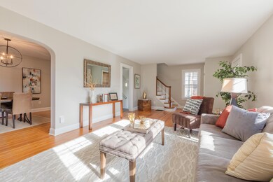Living Room with stairs