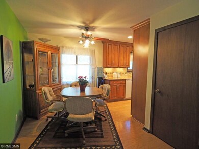 Ceiling fans in dining room and bedrooms.