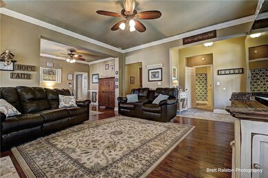 Living room looking into Dining Room. Office nook