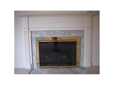 Fireplace detail - marble surround.