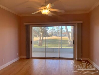 with triple slider to screened porch