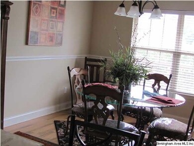 Breakfast nook is very large space.