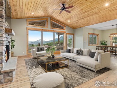 Vaulted greatroom with wood ceilings