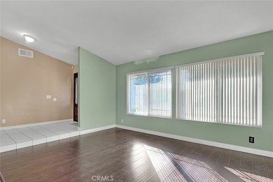 Foyer to the left of the living room