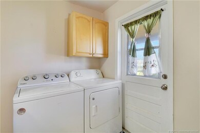 West side laundry in kitchen
