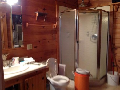 Bathroom with laundry area
