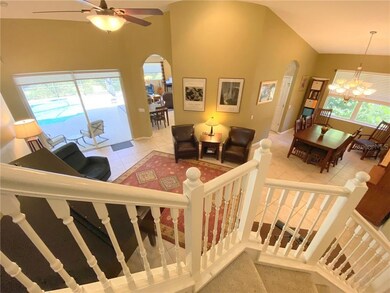 View of the formal living/dining areas from the st