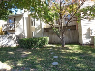 Another look towards the condo. Stepping stones ar