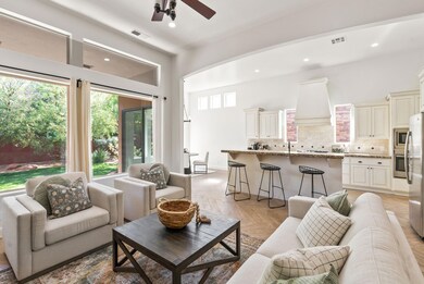 Open Living and kitchen