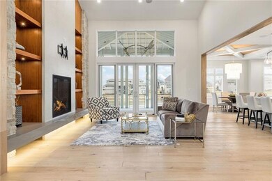 Main Room with custom cabinets and entrance to the