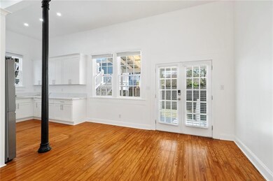 Living area into new kitchen