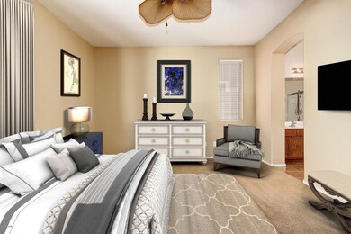 Master Bedroom - virtually staged