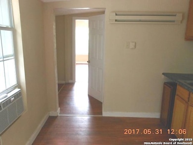 older photo, showing wall heaters