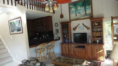 Living Room with Custom Bookcase