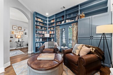 The custom built ins are functional and add something special to the space.