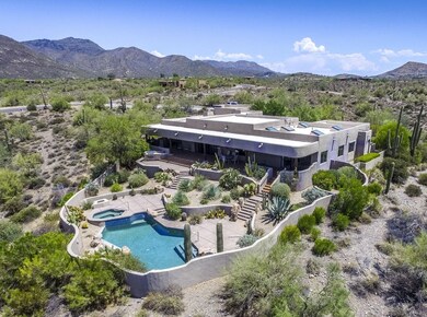 Beautiful desert backyard