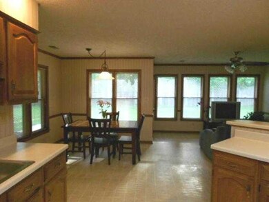 Very open kitchen with hearth room.  Light & brigh